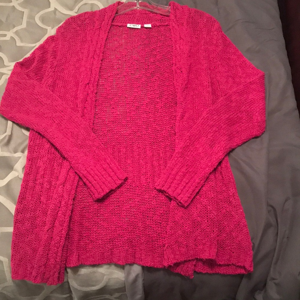 Pink Knit Cardigan